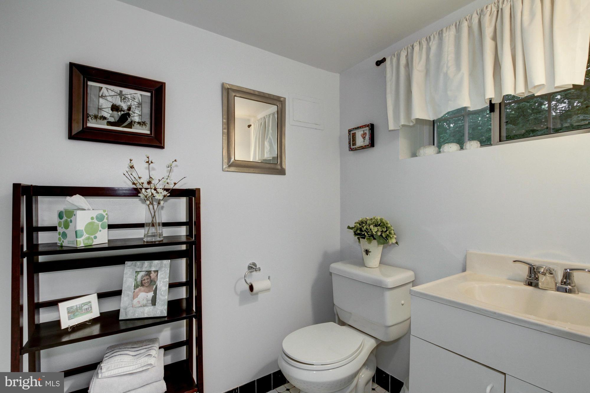 9917 Big Rock Road Silver Spring, MD 20901 - Photo 20 of 24 a bathroom with a toilet a sink and mirror