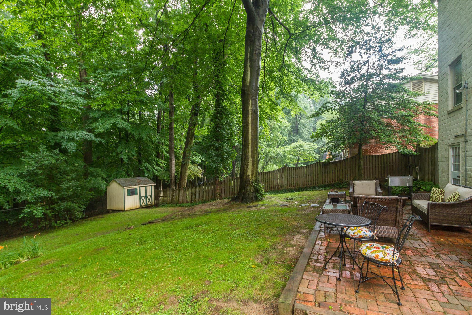 9917 Big Rock Road Silver Spring, MD 20901 - Photo 24 of 24 a view of a patio with table and chairs potted plants and large tree