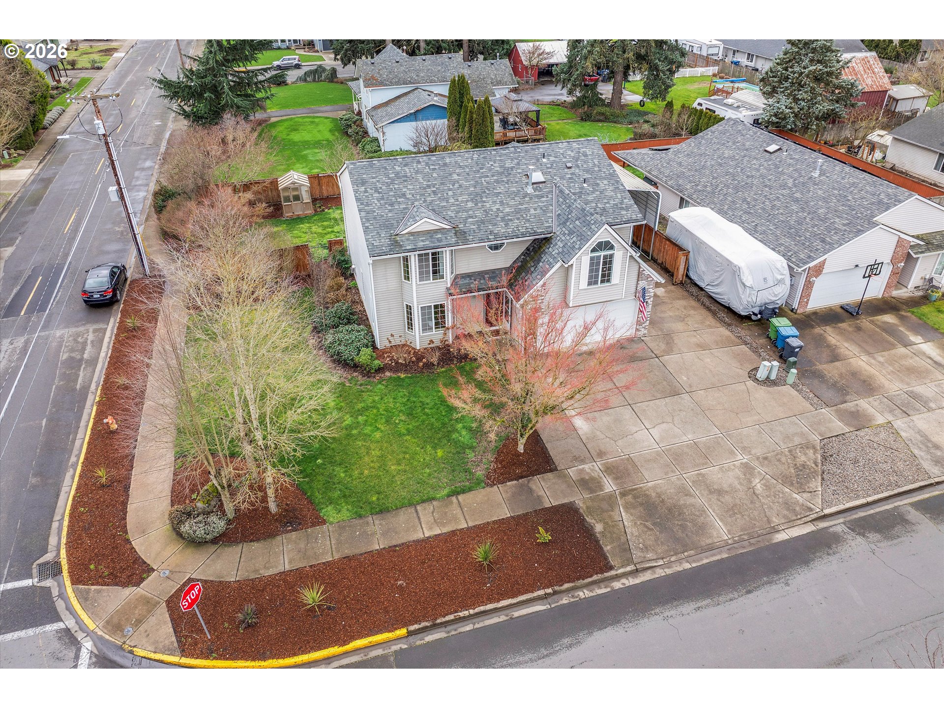 2366 Baines Boulevard Hubbard, OR 97032 - Photo 41 of 48 an aerial view of a house