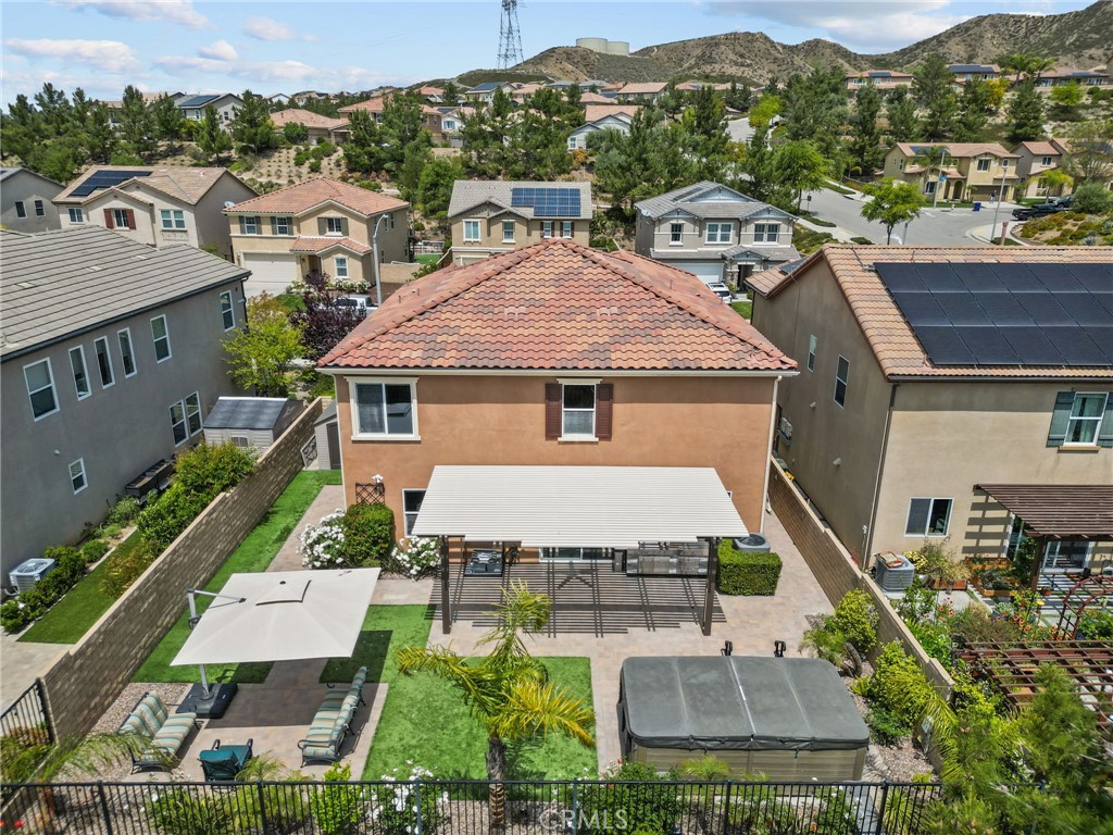 19512 Griffith Drive Saugus, CA 91350 - Photo 37 of 46 an aerial view of multiple houses with a big yard