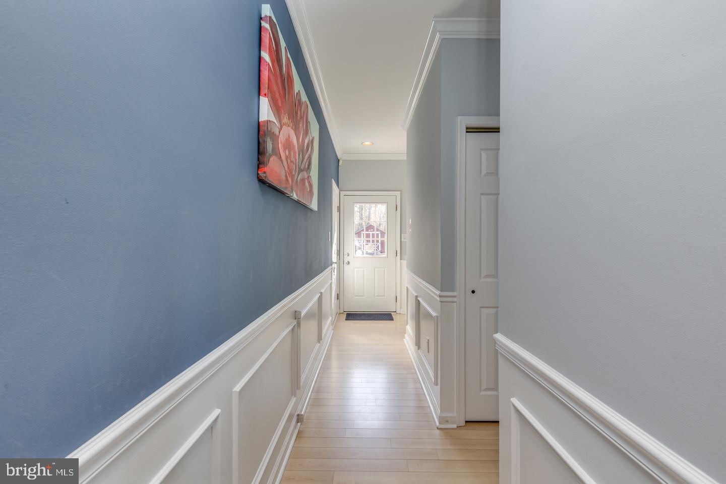 2100 South Firelane Road Southampton, NJ 08088 - Photo 32 of 75 Rear hallway foyer - wainscotting - Door to garage