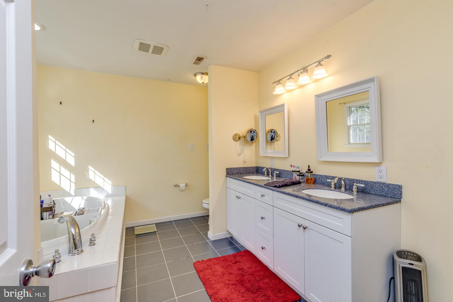2100 South Firelane Road Southampton, NJ 08088 - Photo 49 of 75 Primary Bath - 2 sinks - tile floor