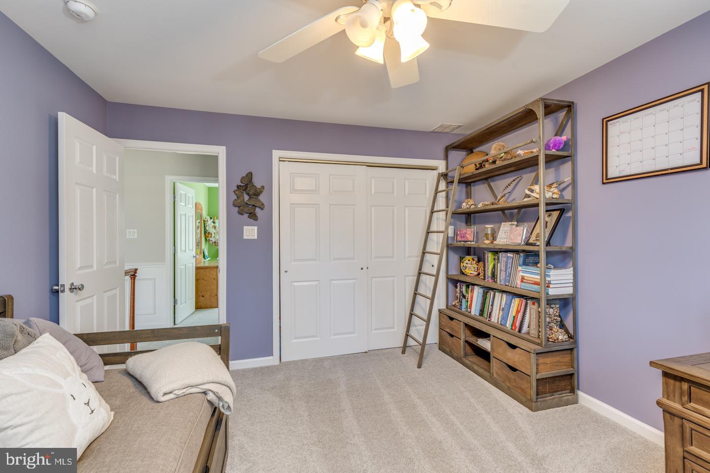 2100 South Firelane Road Southampton, NJ 08088 - Photo 58 of 75 Bedroom 4 - Lighted ceiling fan, large closet