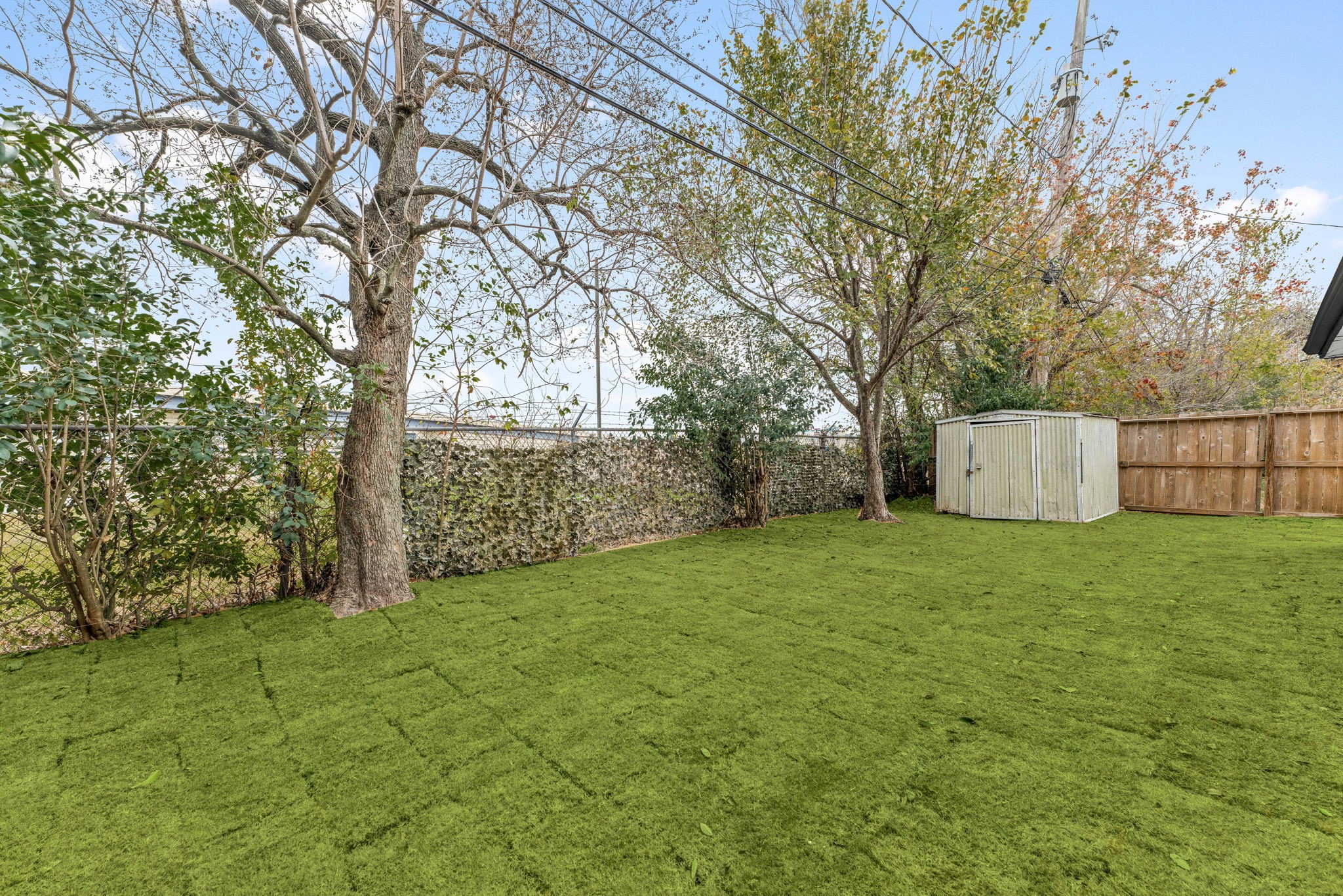 7630 Lady Street Houston, TX 77021 - Photo 25 of 32 Large Backyard with Shed for extra Storage!