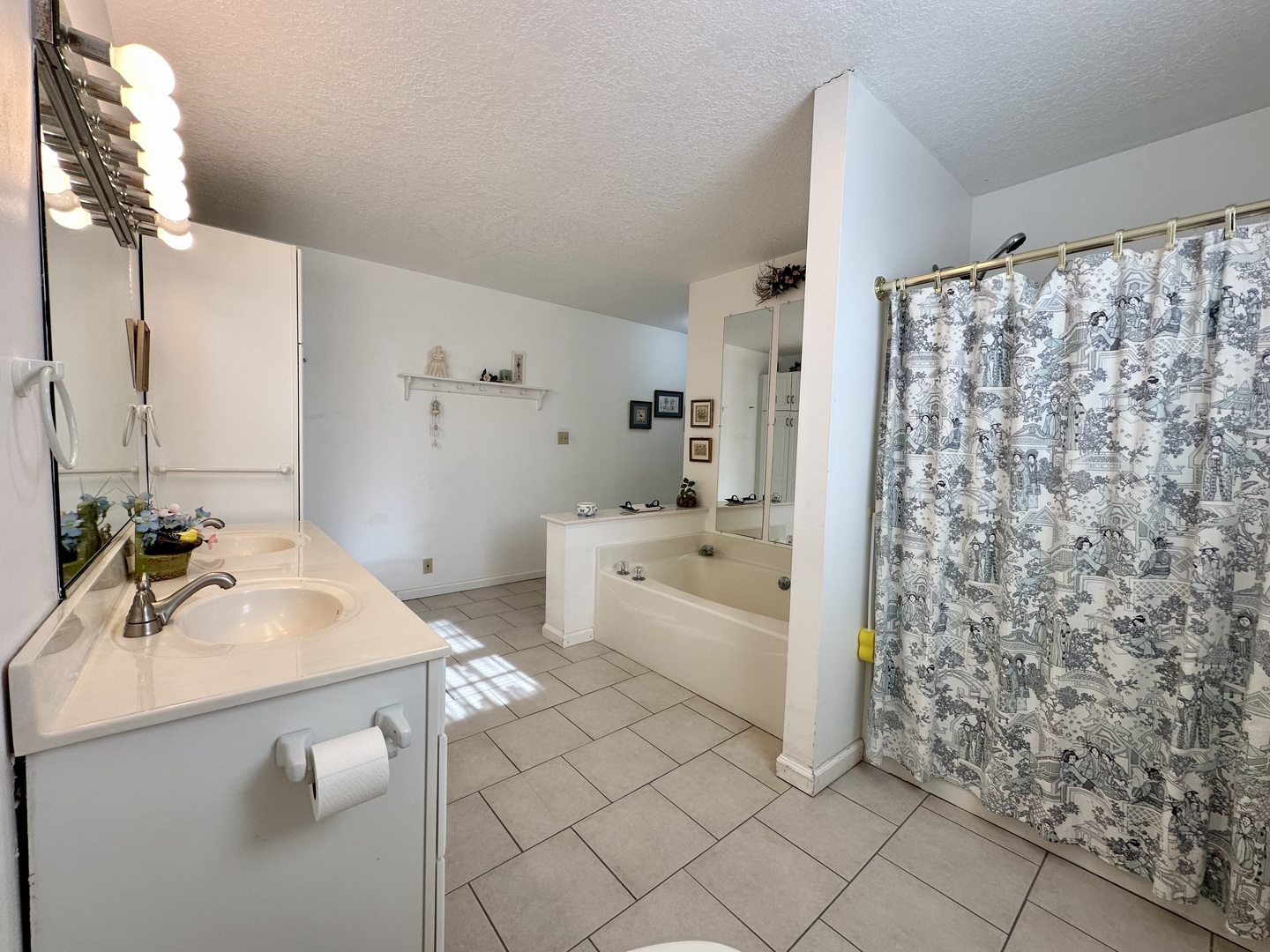 8752 Wagon Trail Road Clinton, IL 61727 - Photo 15 of 19 a bathroom with a sink mirror and shower