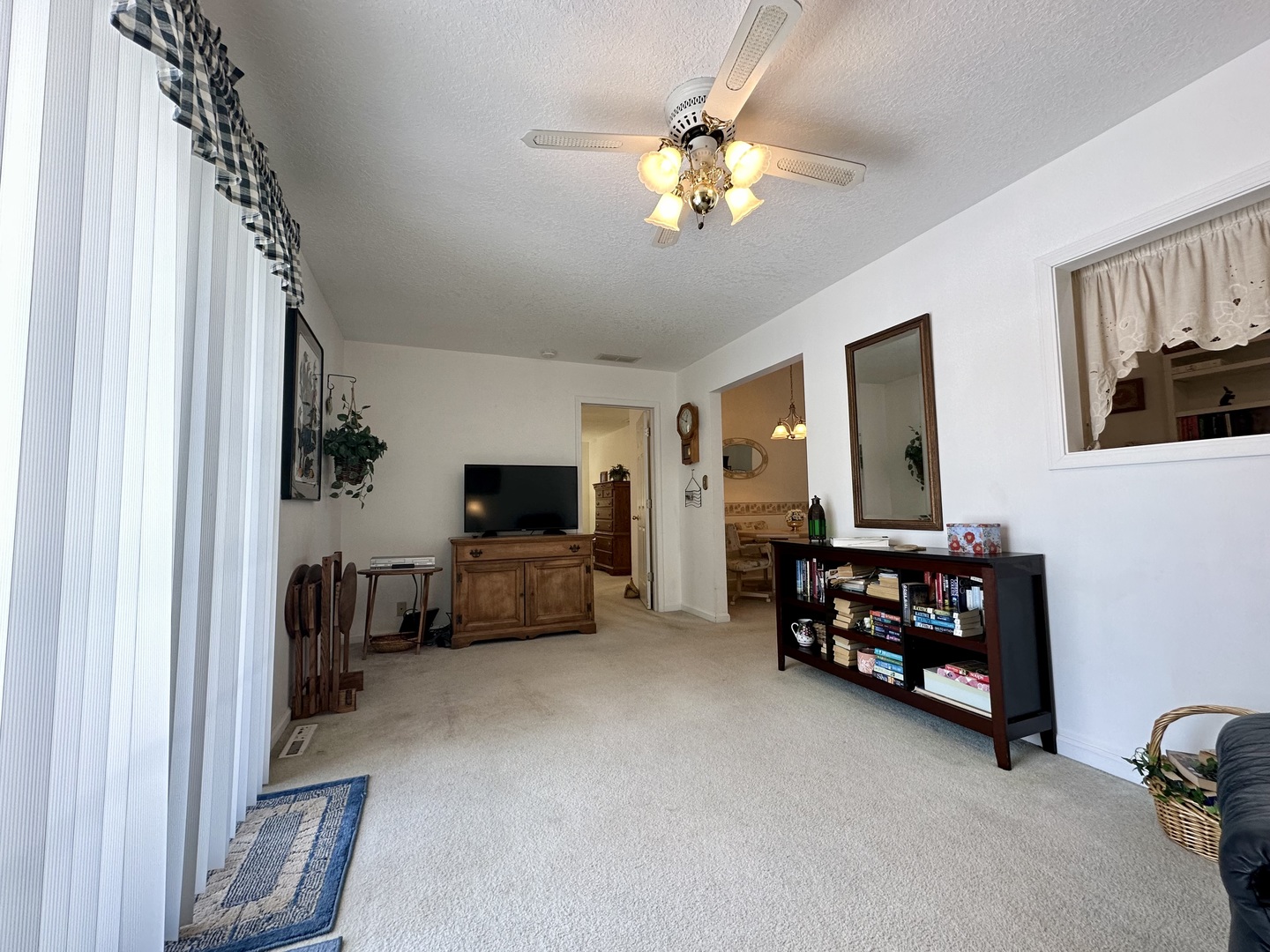 8752 Wagon Trail Road Clinton, IL 61727 - Photo 17 of 19 a view of a livingroom with furniture and a flat screen tv