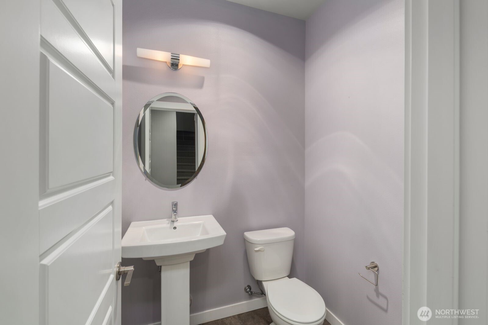 1325 Seattle Hill Road, Unit A2 Bothell, WA 98012 - Photo 31 of 34 a bathroom with a sink toilet and a mirror
