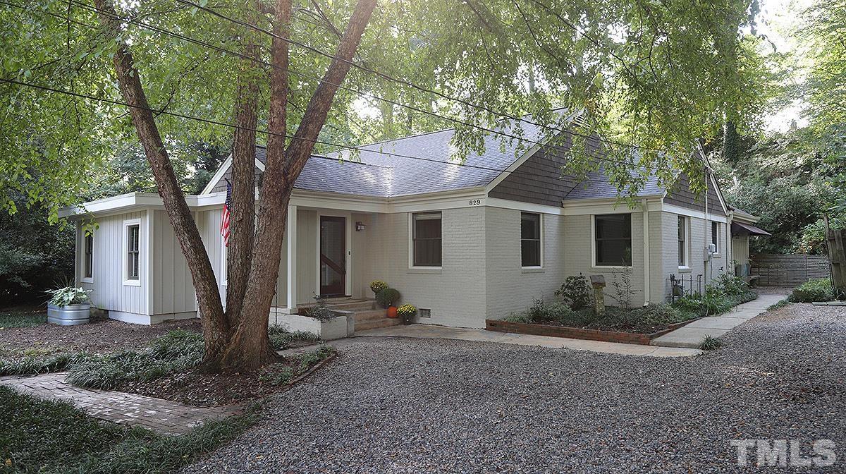 829 Runnymede Road Raleigh, NC 27607 - Photo 29 of 29 a front view of a house with garden