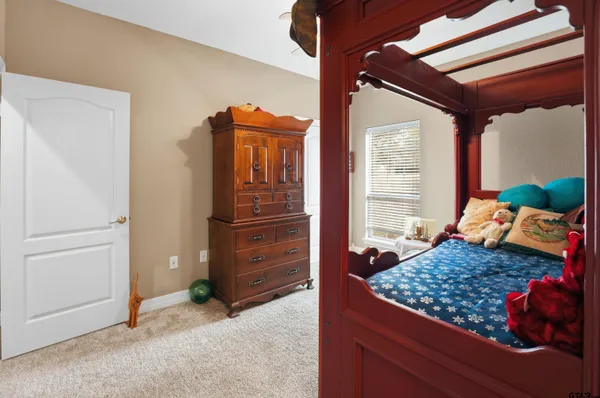 a view of a room with shelves