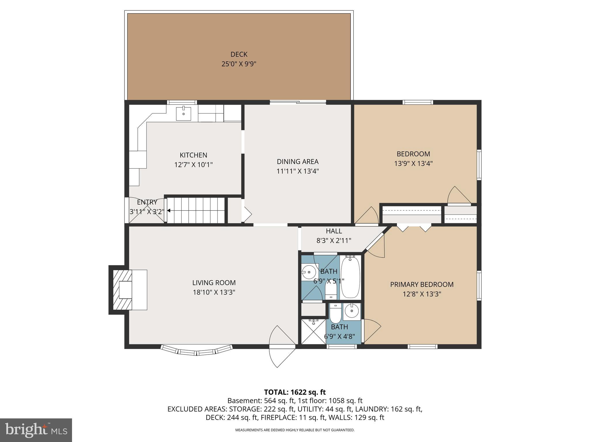 403 Old Orchard Road Baltimore, MD 21229 - Photo 36 of 37 Main Level Floor Plan