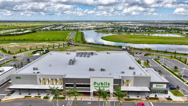 a city view with tall buildings
