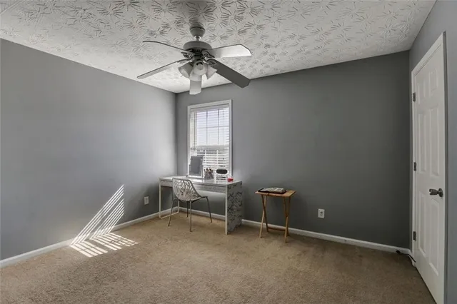 a view of workspace with a window