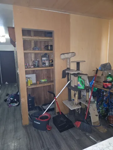 a room with musical instruments