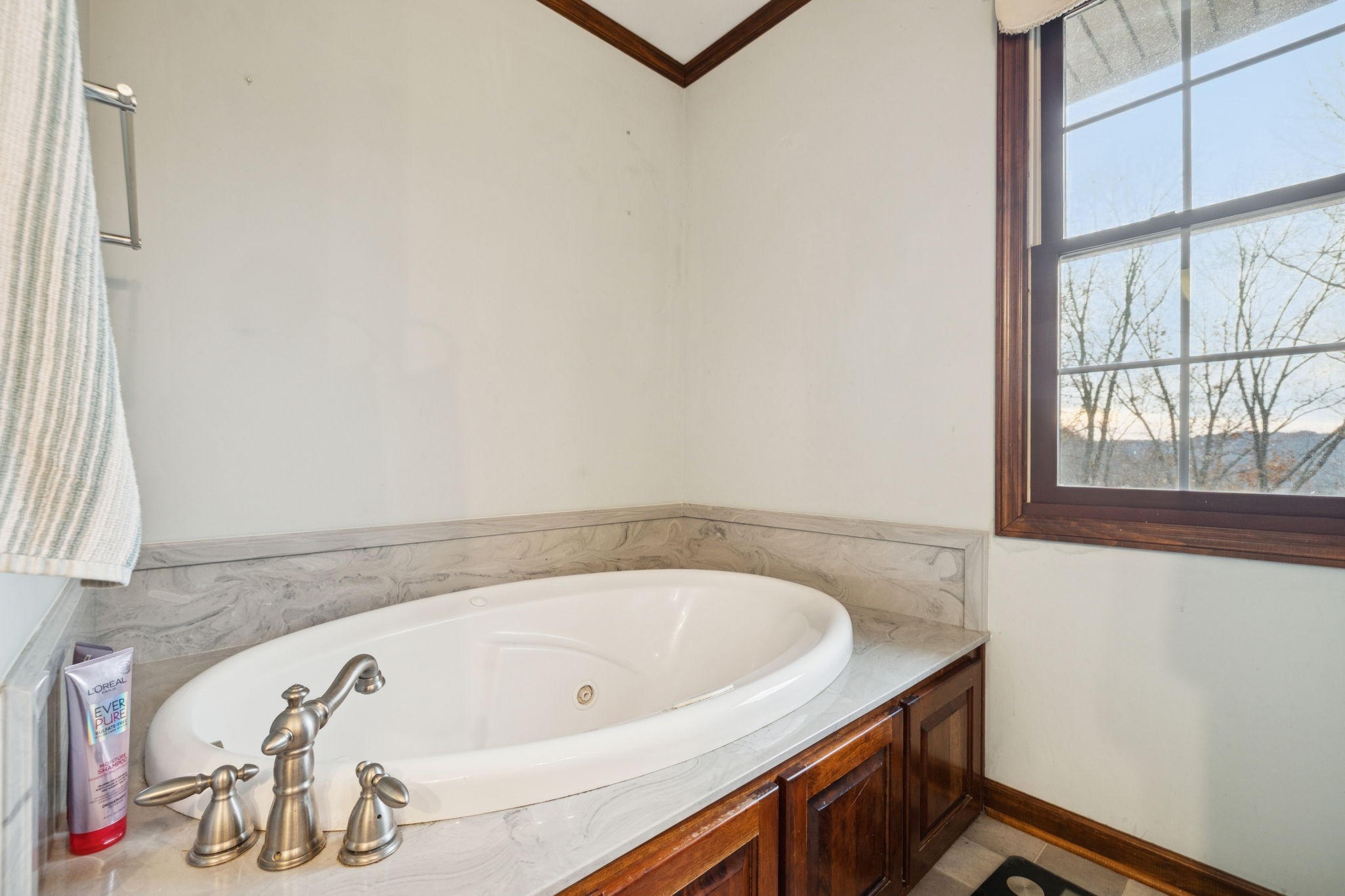 516 Rhotons Chapel Road Manchester, TN 37355 - Photo 24 of 52 a bathroom with a bathtub and next to a window