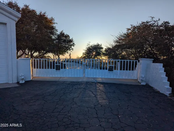 a view of a back yard
