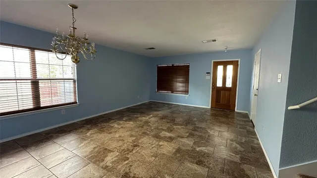 a view of an empty room