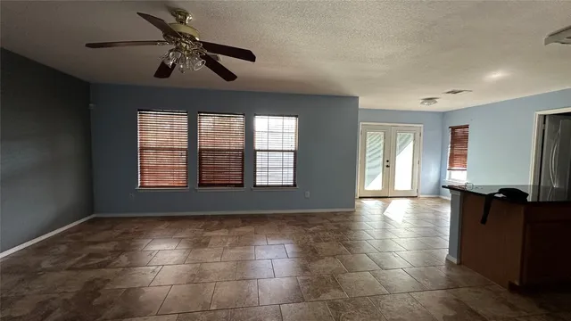 a refrigerator in a room
