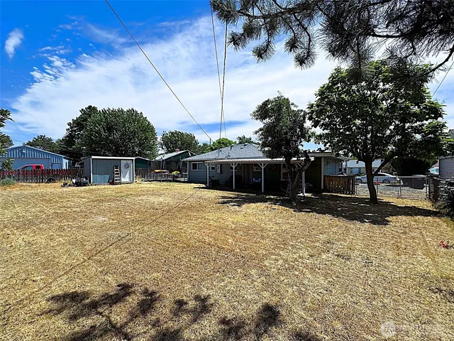 a swimming pool view with a outdoor space