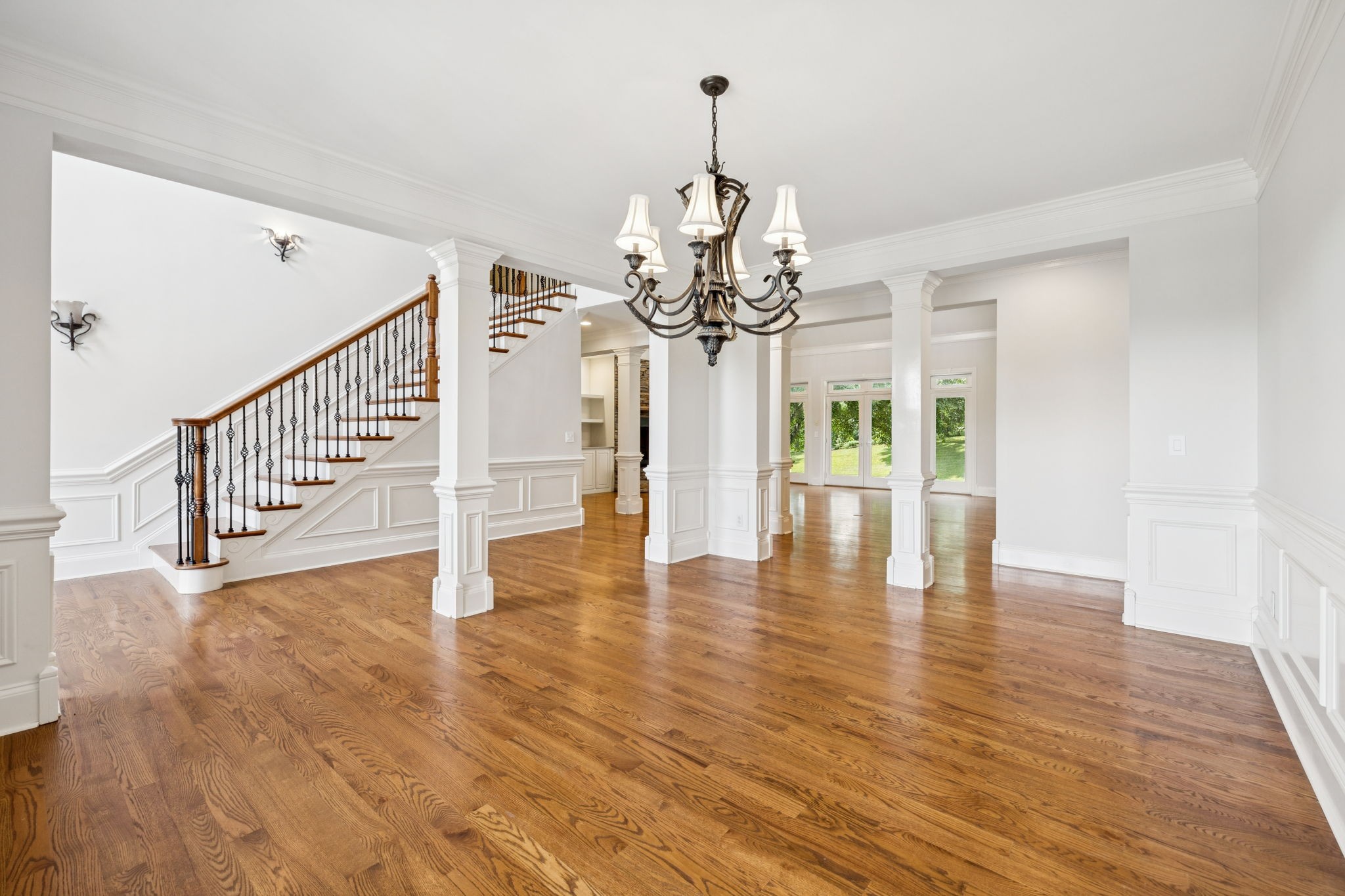1416 Swindell Hollow Road Lebanon, TN 37090 - Photo 8 of 81 a view of a room with wooden floor chandelier and windows