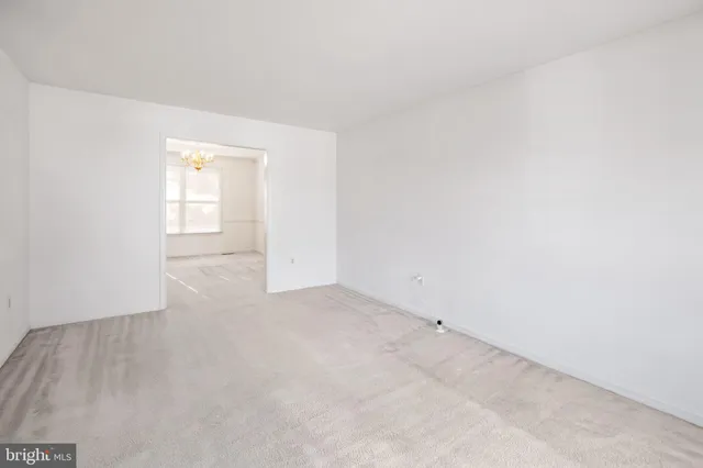 a view of an empty room