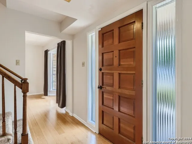 a view of front door