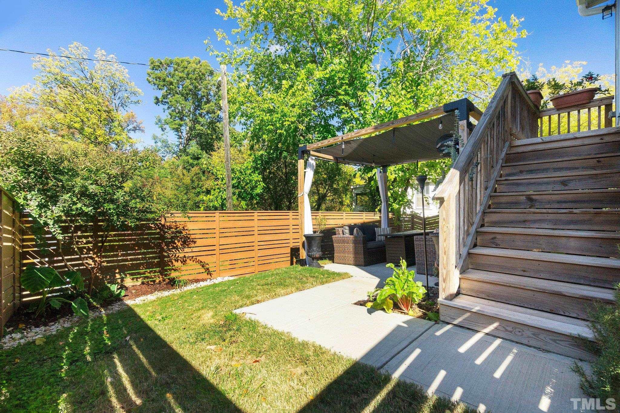 1510 Concord Street Durham, NC 27707 - Photo 15 of 17 a view of a backyard with sitting area