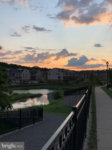 a view of a lake with a mountain in the background