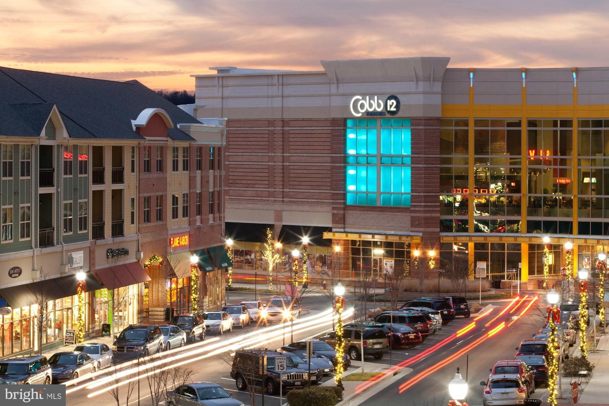 1426 Ribbon Limestone Terrace Southeast Leesburg, VA 20175 - Photo 38 of 43 Vibrant evening at the local shopping center.
