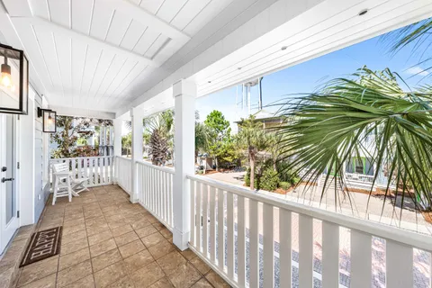 a view of a porch