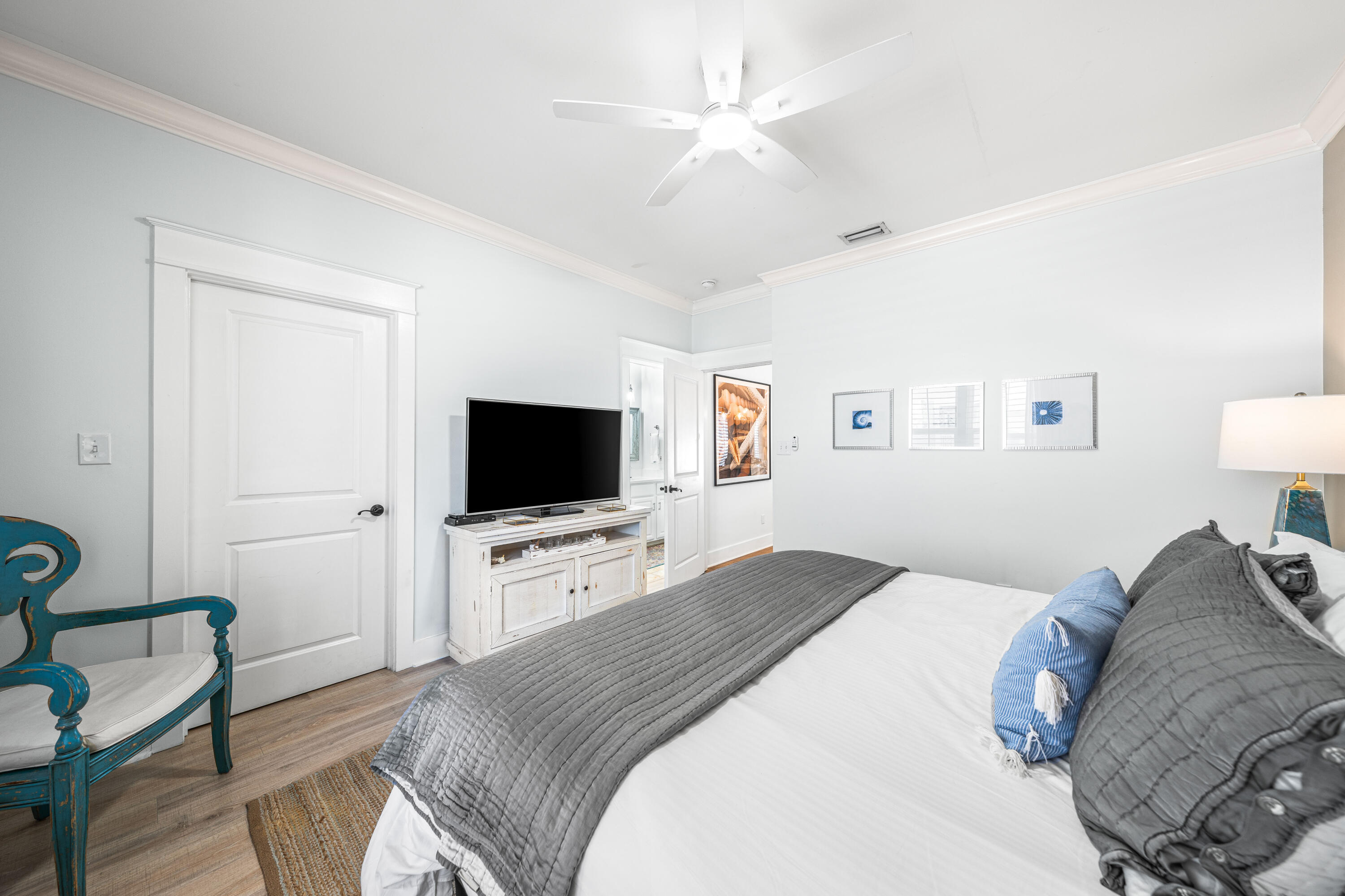 59 Endless Summer Way West Inlet Beach, FL 32461 - Photo 26 of 40 a bedroom with a bed and a flat screen tv