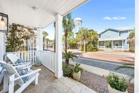 a house view with a outdoor space