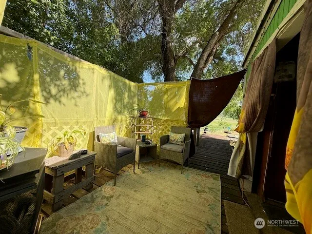 a outdoor space with chairs