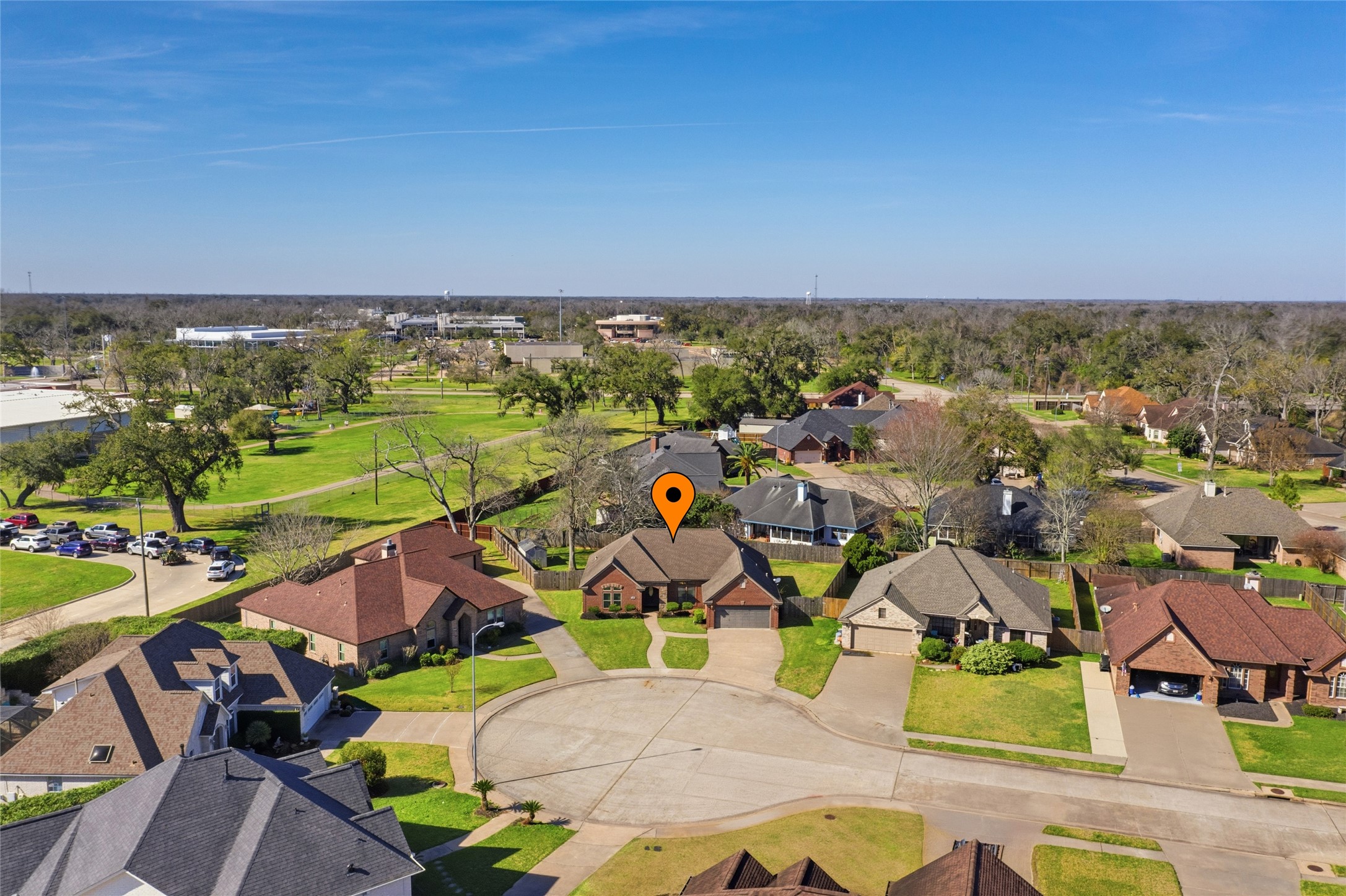 104 Hamilton Clute, TX 77531 - Photo 3 of 25 an aerial view of residential houses with outdoor space