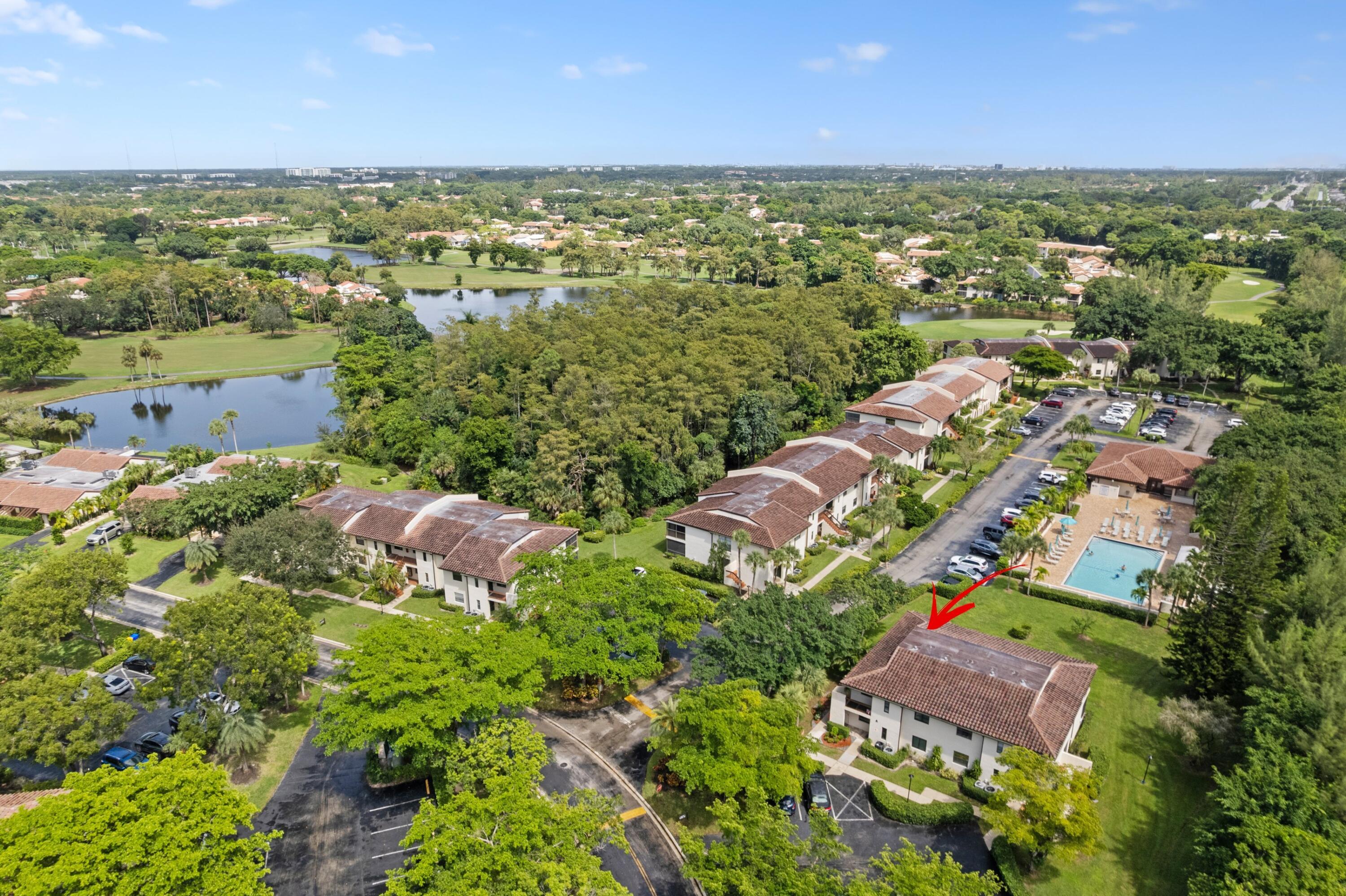 21734 Arriba Real, Unit 32B Boca Raton, FL 33433 - Photo 25 of 27 Aerial Neighborhood View