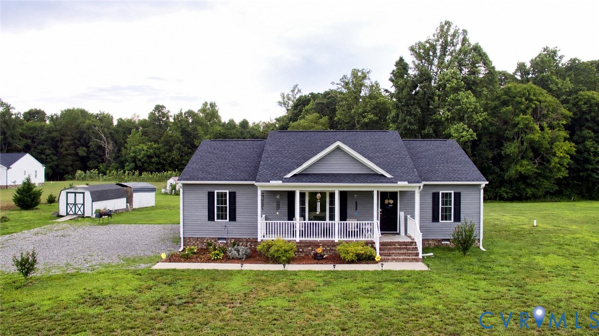 2255 Mahixon Road Manquin, VA 23106 - Photo 1 of 10 Ranch-style residence featuring light gray siding,