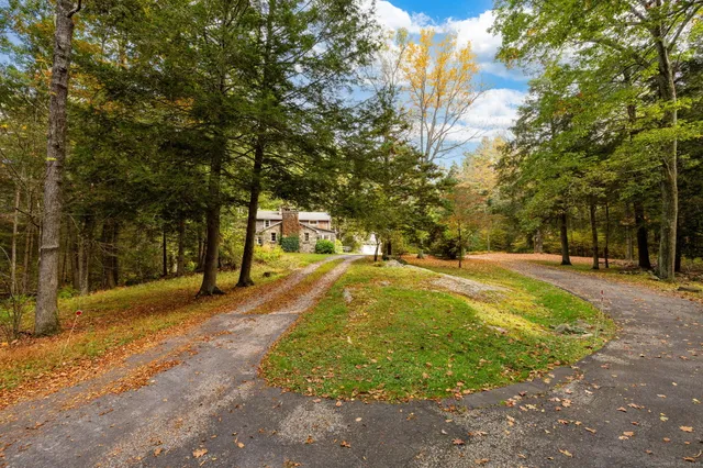 a view of yard with trees