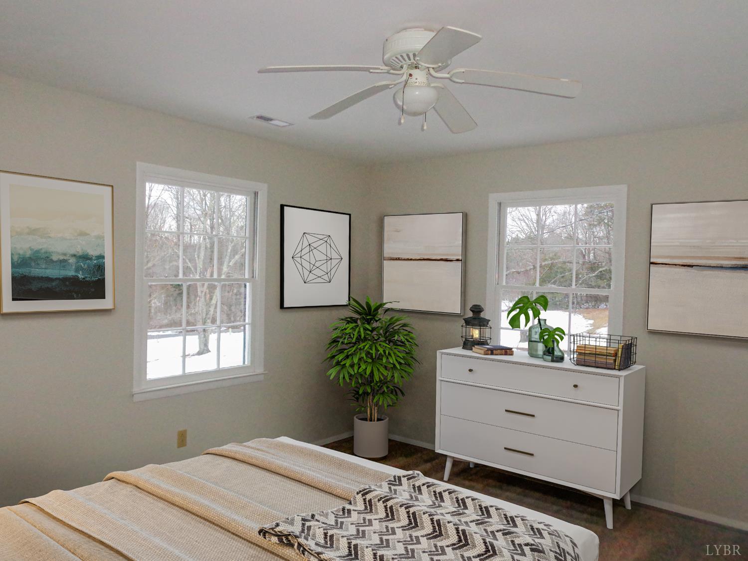 1136 Staunton Hill Road Brookneal, VA 24528 - Photo 10 of 22 a bedroom with a bed and a window