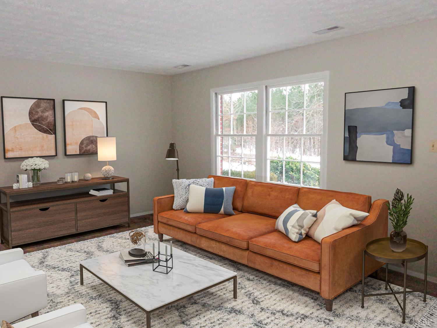 1136 Staunton Hill Road Brookneal, VA 24528 - Photo 9 of 22 a living room with furniture and a large window