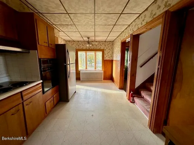 a view of hallway with stairs
