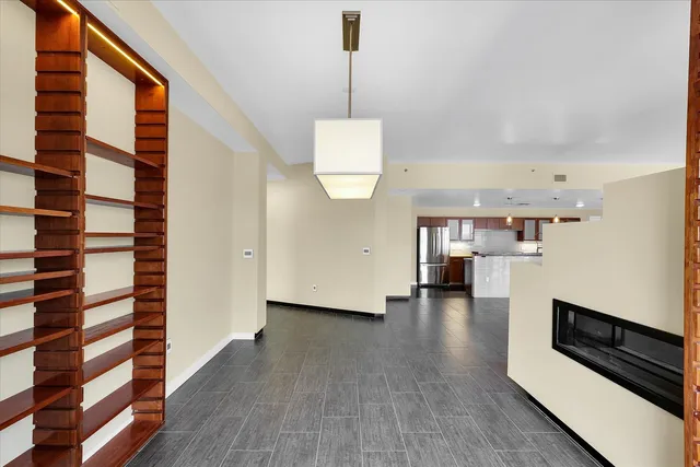 a view of a city that has tall buildings