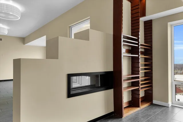 a front view of a building