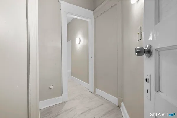 a view of a room with closet area