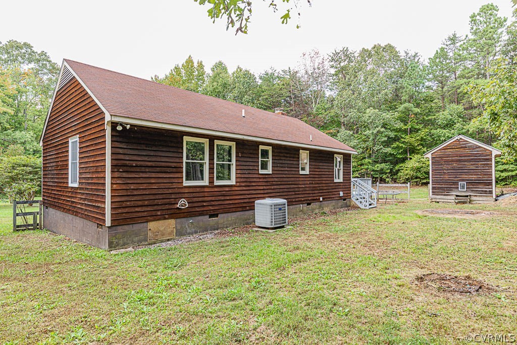 2550 Bethany Church Road Bumpass, VA 23024 - Photo 3 of 39 REAR ELEVATION, SIDE DECK