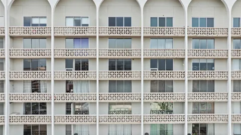 a front view of a building