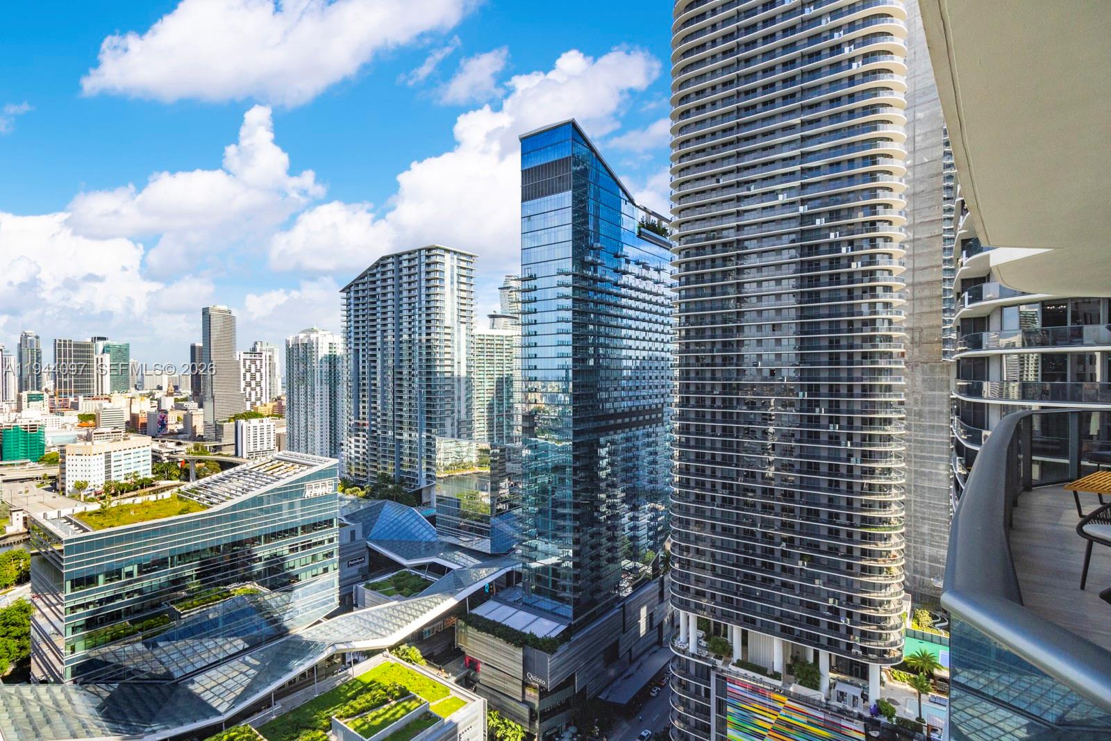 55 Southwest 9th Street, Unit 3010 Miami, FL 33130 - Photo 3 of 15 a view of a balcony with city view