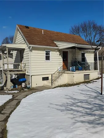 a view of a house with a patio