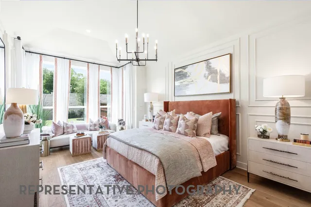 a bed room with a bed and a window