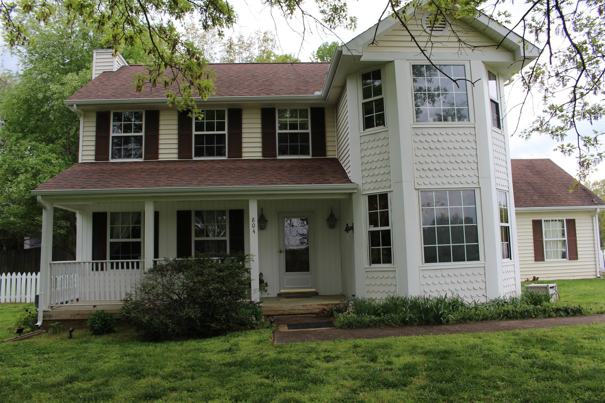 2 story Colonial home. Relax on the front porch and enjoy the view. 