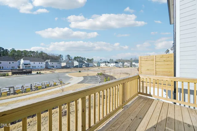 a view of city from a balcony