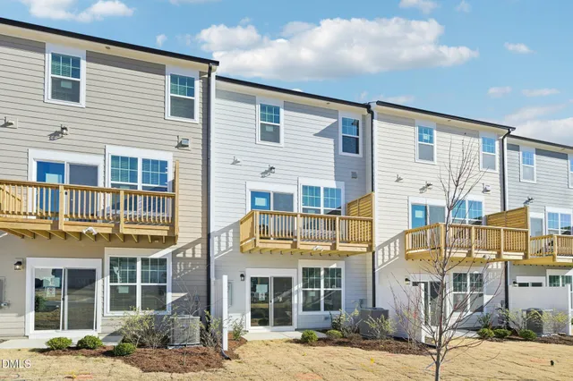 a view of a building with a street